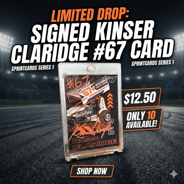 Kinser Claridge #67 | Limited Edition Signed Sprintcard (Series 1)